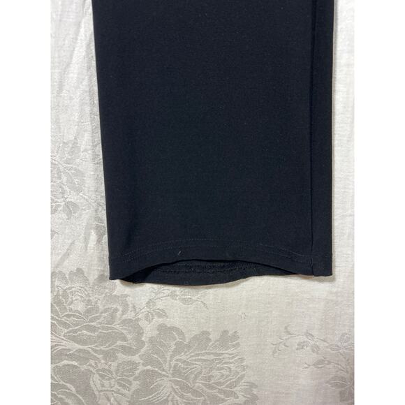 Sympli Pants 6 Black Pull On Straight Leg Made in Canada Minimalist Lightweight - Picture 2 of 9